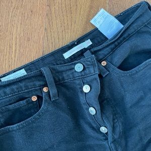 Levi’s wedgie straight jeans black